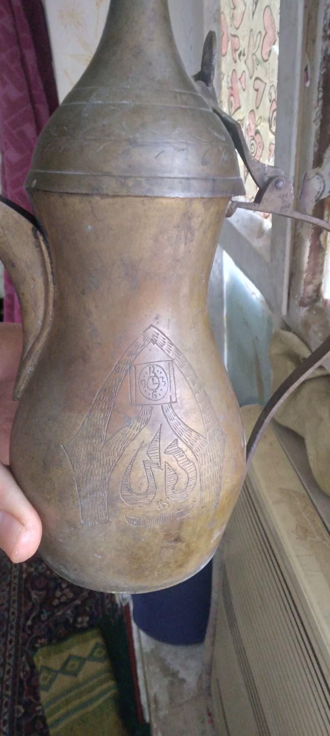 دله قهوه قدیمی واصلی|قوری، کتری، قهوه‌ساز دستی|سوسنگرد, |دیوار