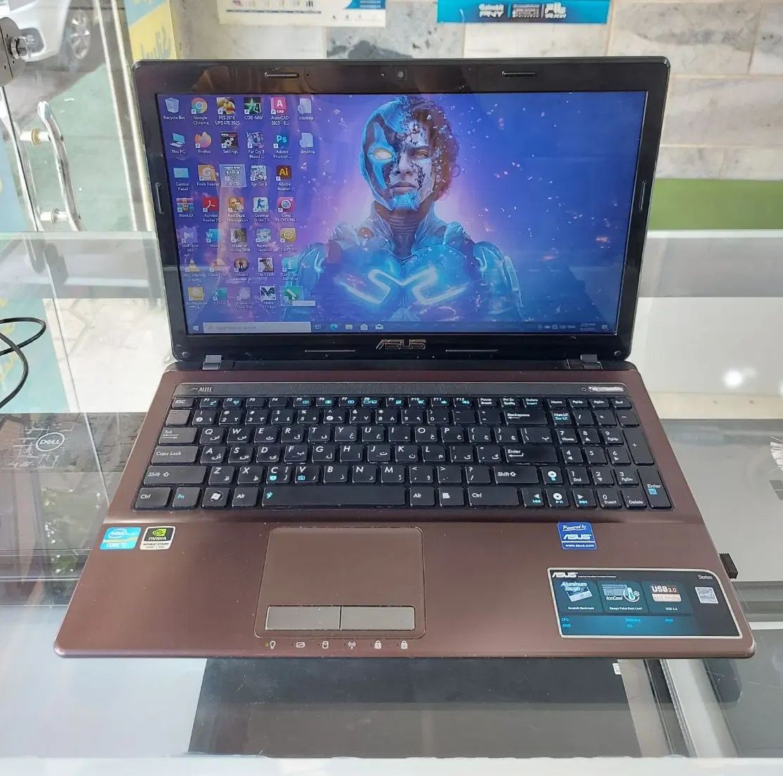 ایسوس فول گیم و طراحی i7 RAM12 SSD256+HDD750|رایانه همراه|کرج, گلشهر|دیوار