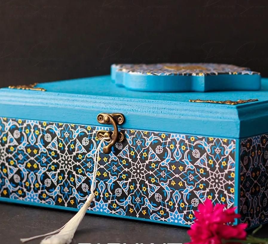 جعبه پذیرایی و تیبگ طرح کاشی|صنایع دستی و سایر لوازم تزئینی|تهران, حافظیه|دیوار