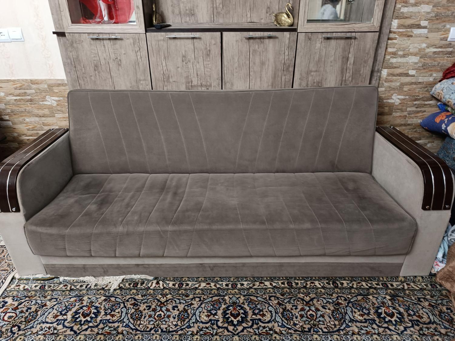 مبلمان راحتی تختخواب شو|مبلمان خانگی و میز عسلی|میانه, |دیوار