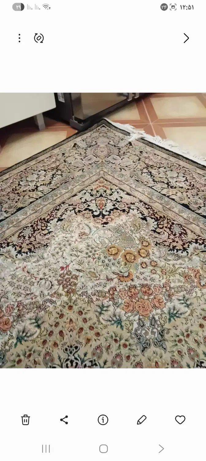 فرش ماشینی ۱۲متری مشهد اردهال|فرش|تهران, دروس|دیوار