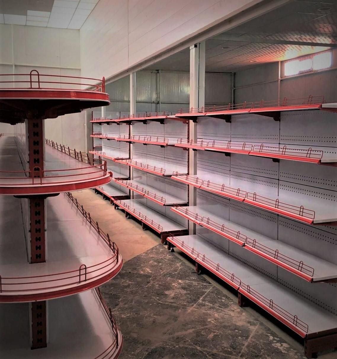 قفسه هایپر و فروشگاه با رنگ سفید قرمز حفاظدار|فروشگاه و مغازه|قزوین, |دیوار