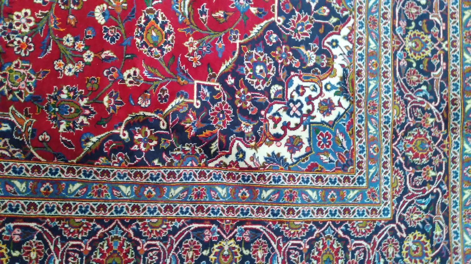 فرش ۹ متری کاشان. پر پرز و سالم|فرش|تهران, قلهک|دیوار