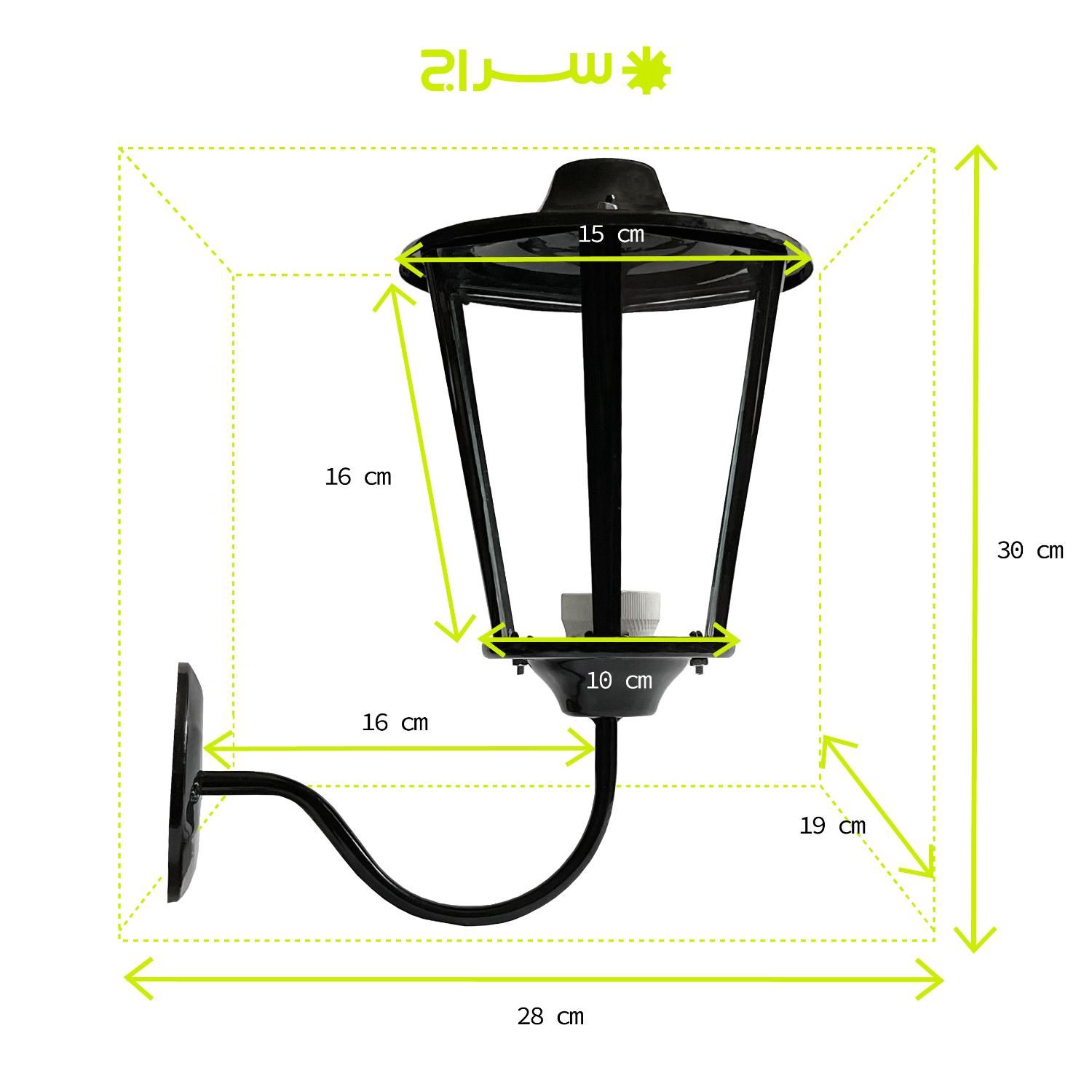 چراغ حیاطی پارکی محوطه ویلایی باغی فلزی W-1UH|لامپ و چراغ|تهران, گلستان (شهرک راه آهن)|دیوار