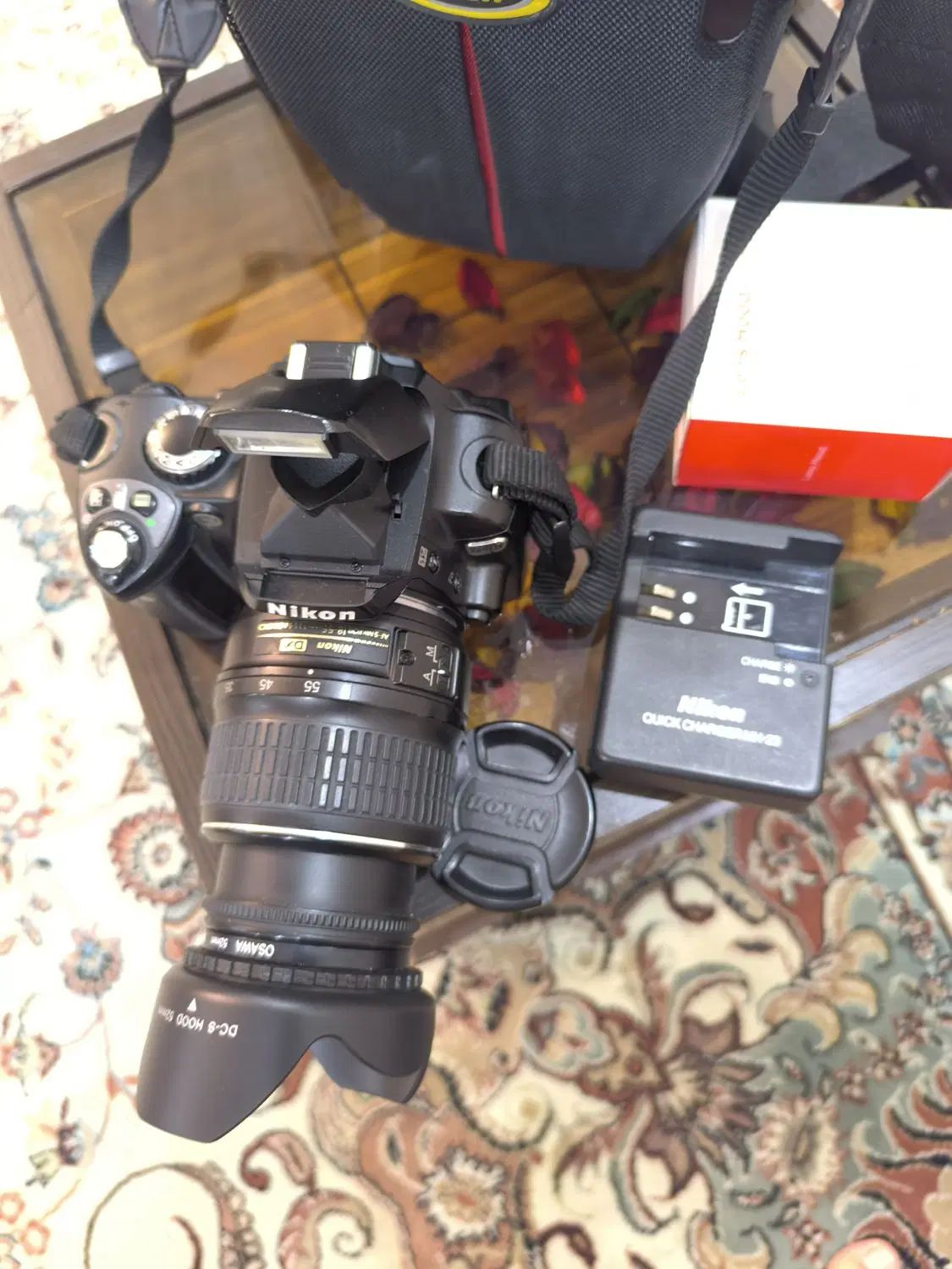 دوربین عکاسیnikonحرفه ایDSLR+لنزجداشونده55-18+کیف|دوربین عکاسی و فیلم‌برداری|تهران, آبشار تهران (دریاچه)|دیوار