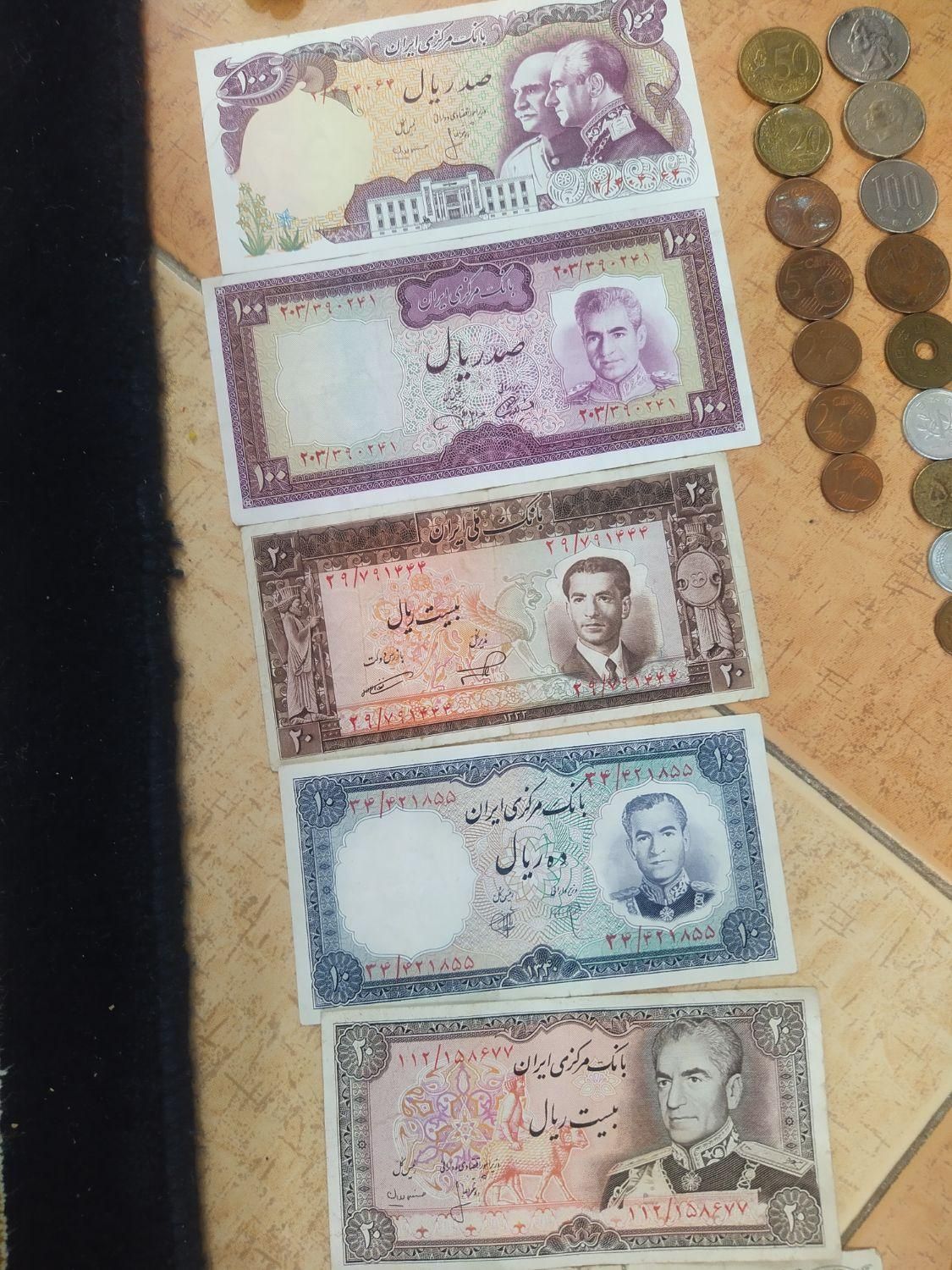 فروش یکجا کلکسیونی اسکناس وسکه عتیقه|کلکسیون سکه، تمبر، اسکناس|خمینیشهر, |دیوار