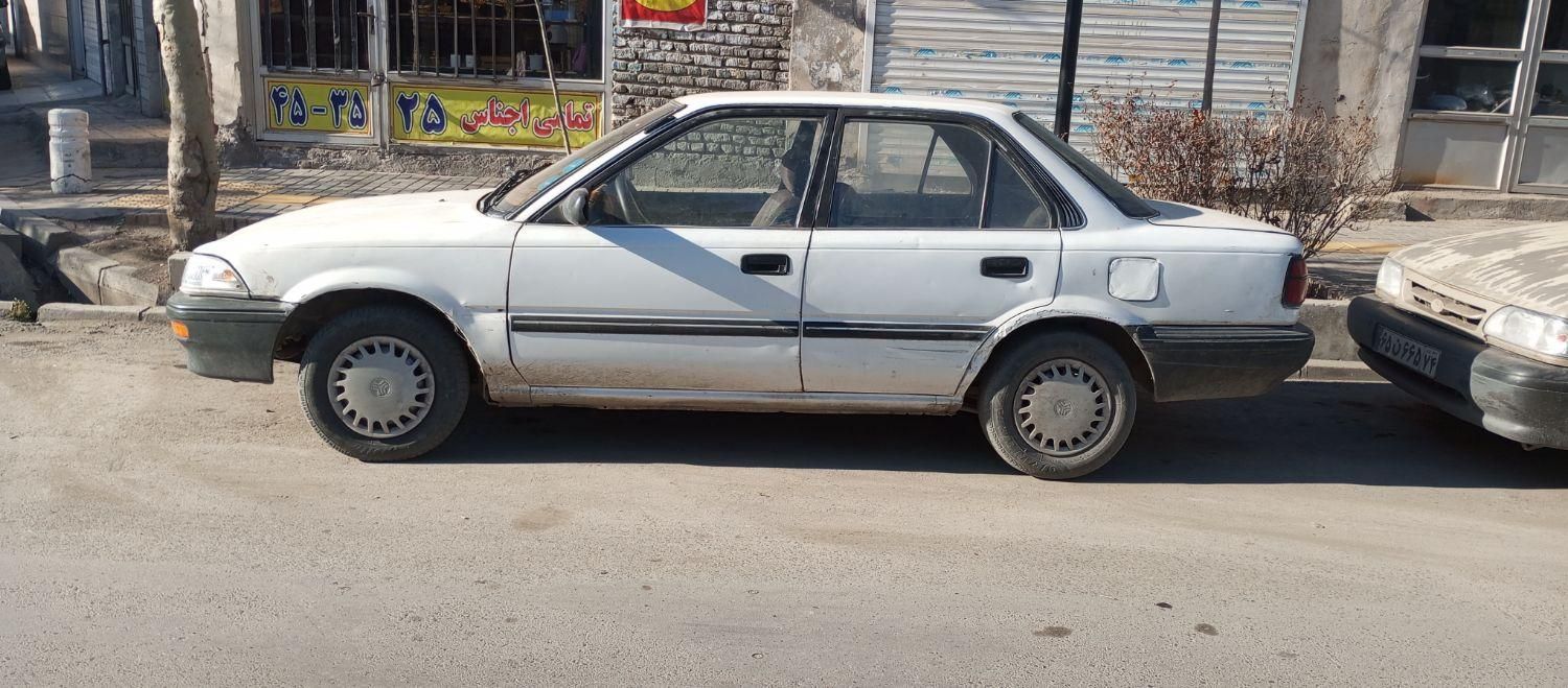 تویوتا کرولاسفید مدل ۱۹۹۱ معاوضه با ژنراتور جوش|خودرو سواری و وانت|مشهد, فرودگاه|دیوار