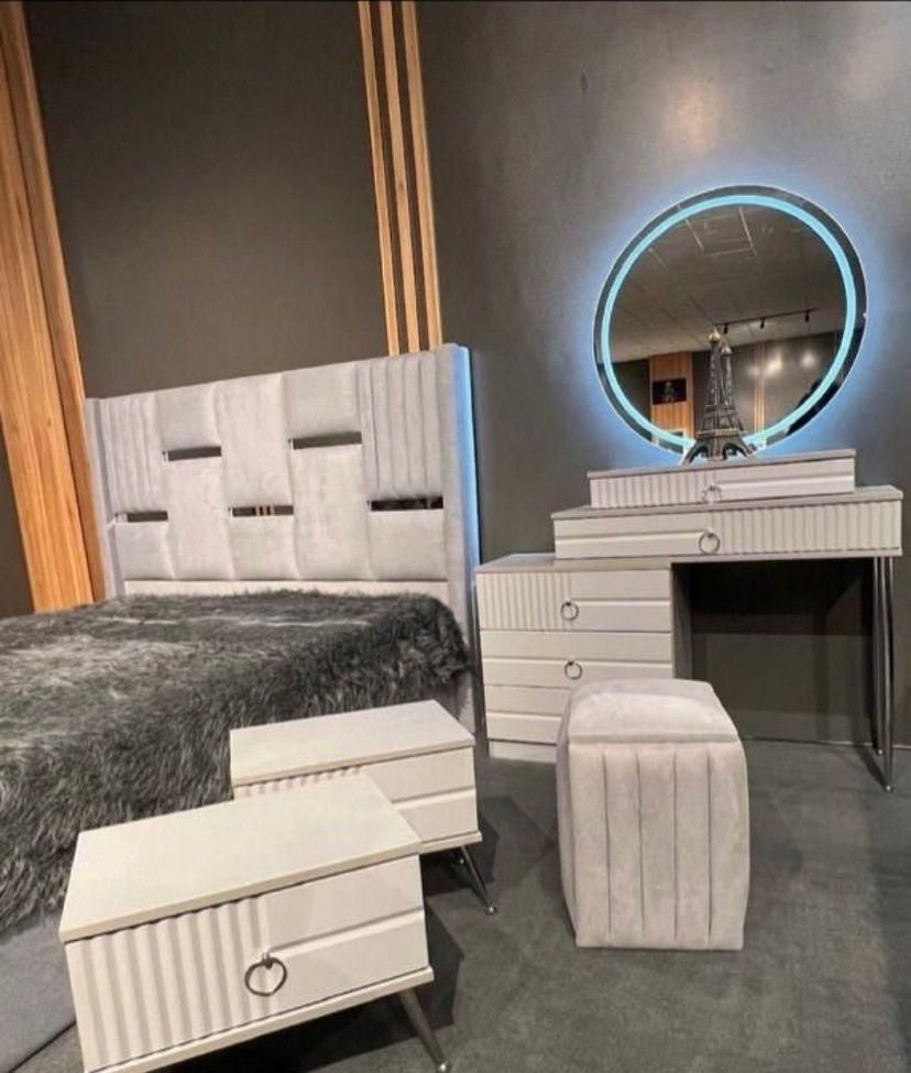 سرویس خواب دو نفره لاکچری MDF با ضمانت|تخت و سرویس خواب|چابهار, |دیوار