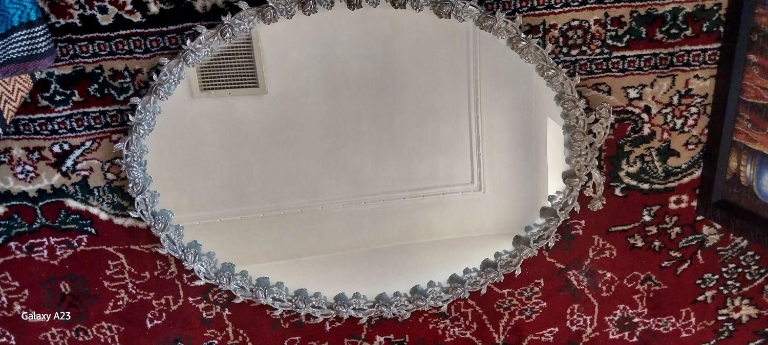 ایینه عقد.بادورکاری سیلور|آینه|کرمان, |دیوار