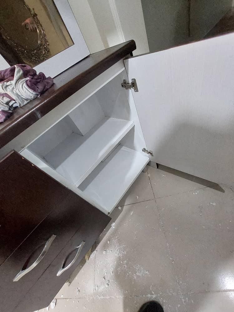 کابینت فلزی با درب چوبی|آب‌چکان و نظم‌دهنده ظروف|تهران, نبی اکرم(ص)|دیوار