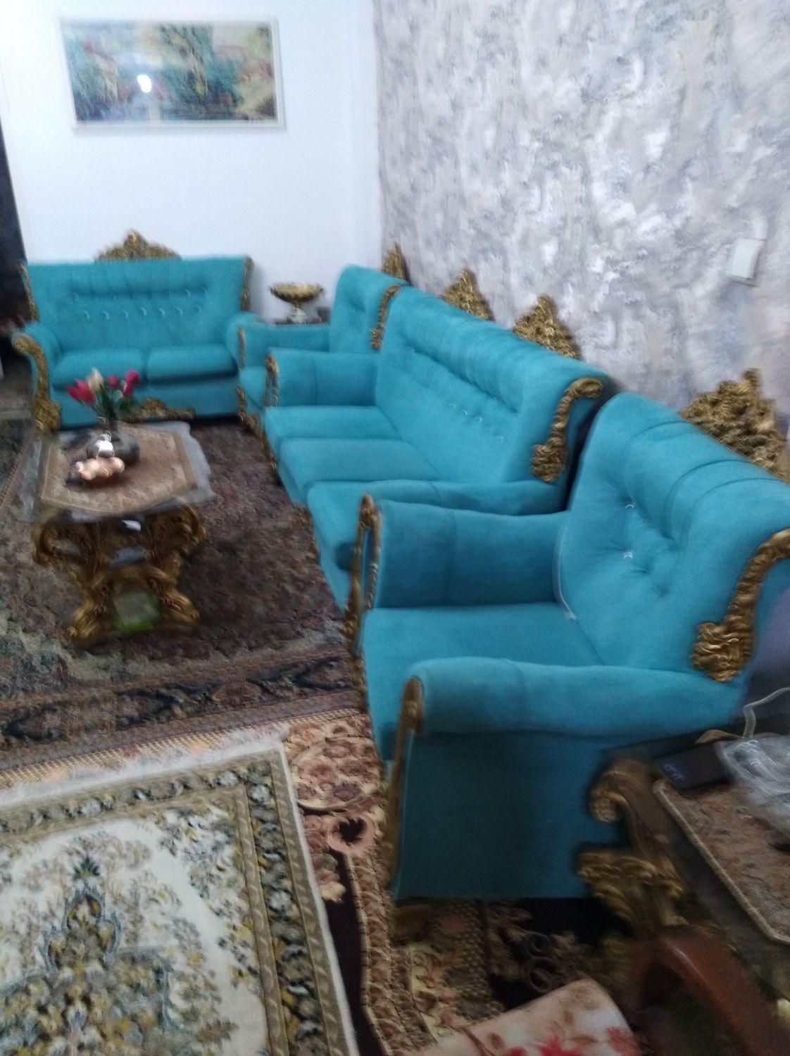 مبلمان 7 نفره حراج|مبلمان خانگی و میز عسلی|کرج, گلدشت|دیوار