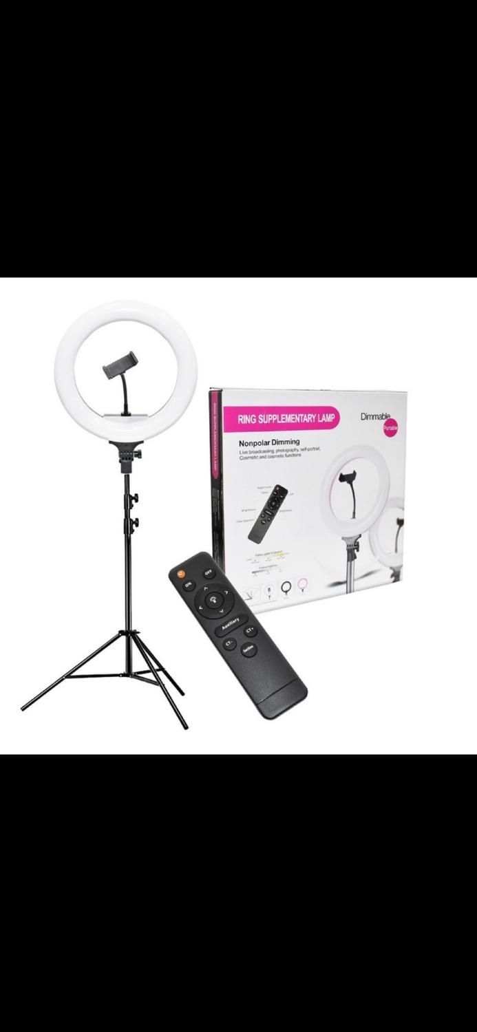 رینگ لایت همراه ۳پایه|دوربین عکاسی و فیلم‌برداری|اهواز, سخیریه|دیوار