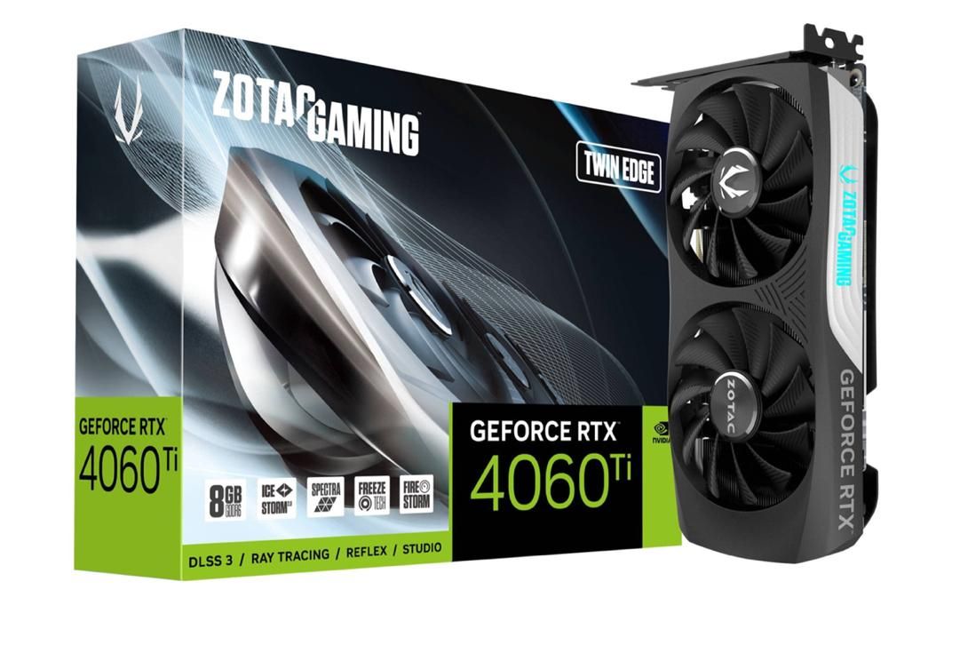 کارت گرافیک Zotax RTX 4060TI Twin Edge 16GB|قطعات و لوازم جانبی رایانه|مشهد, کوه سنگی|دیوار