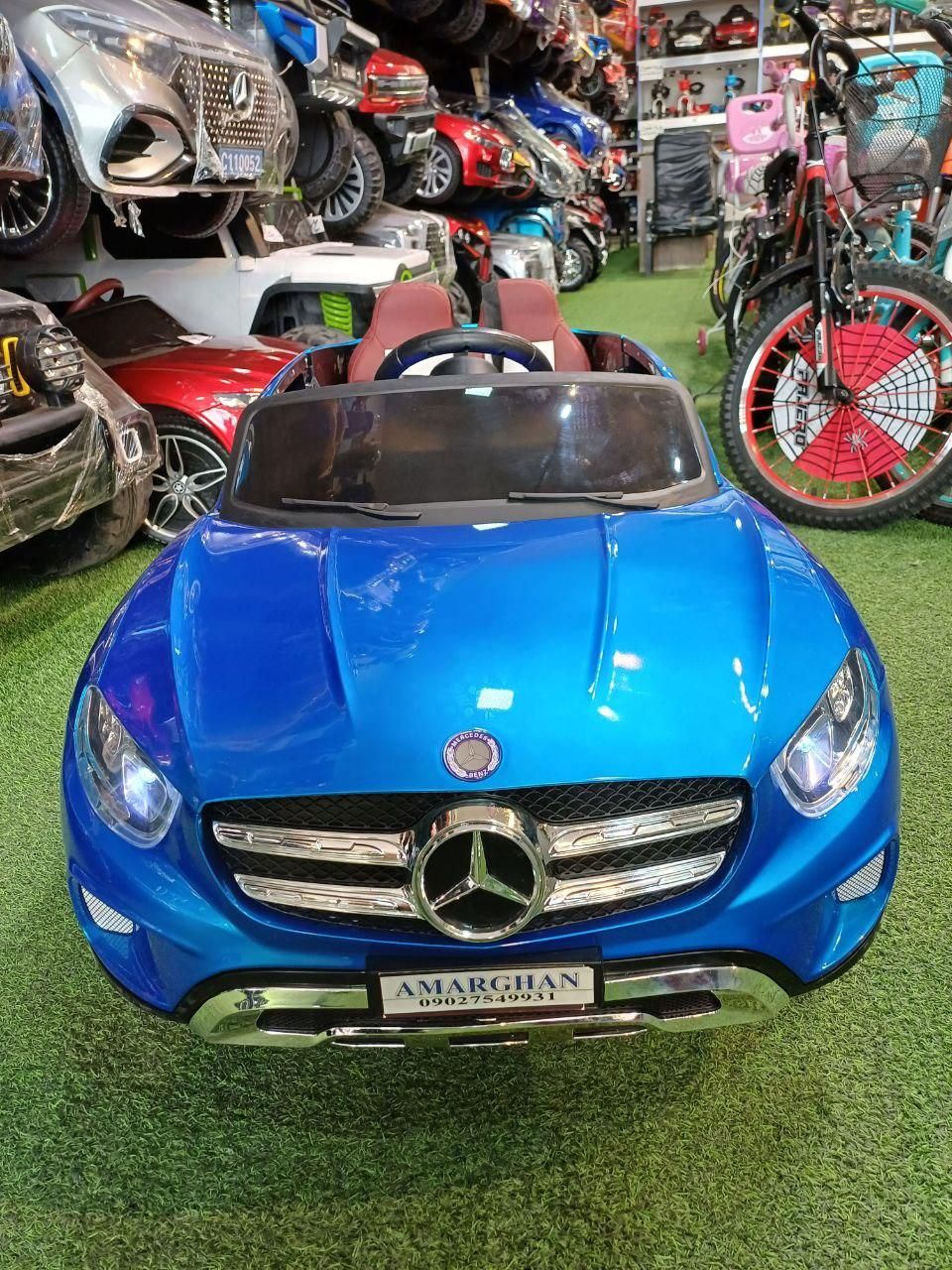 ماشین شارژیBenzکیلومتر دیجیتال لاستیک اسفنج|اسباببازی بچه|مشهد, توس (بلوار توس)|دیوار