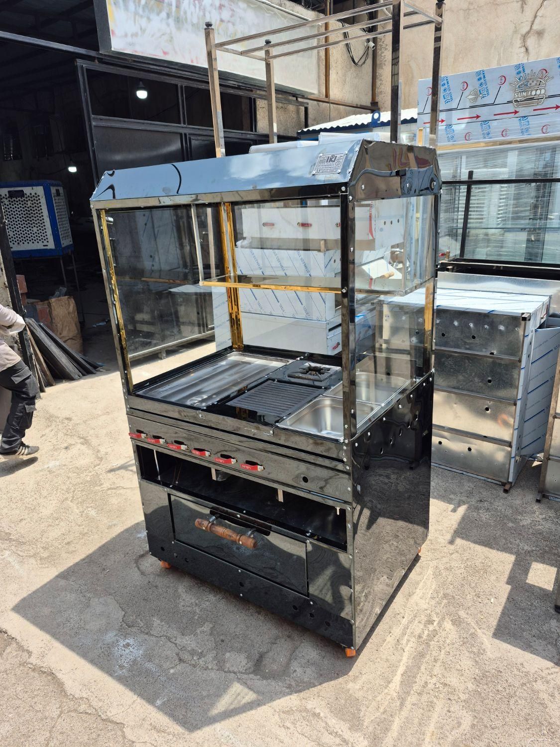 فر ورق استیل مشکی فر ساندویچی صنعتی/ورق آینه ای|کافیشاپ و رستوران|تهران, شوش|دیوار