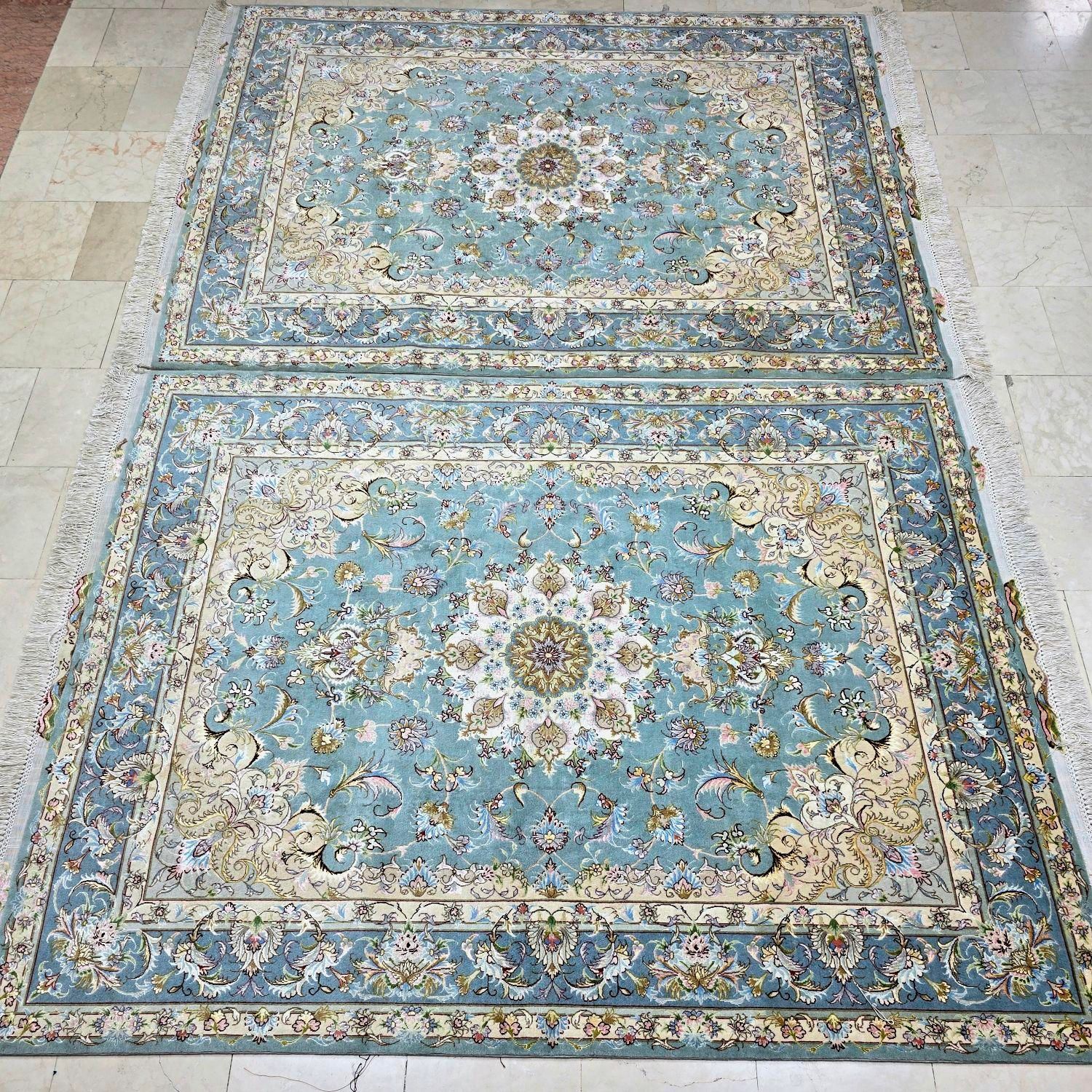 جفت قالیچه خطیبی / اولیا / سالاری / ماهی / هریس|فرش|تهران, ونک|دیوار