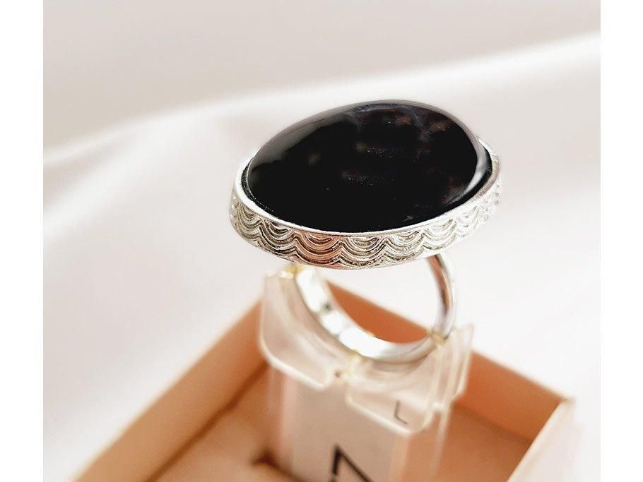 انگشتر نقره‌ای نگین‌دار مدل مشکی، همیشـه خاص|بدلیجات|تهران, ستارخان|دیوار