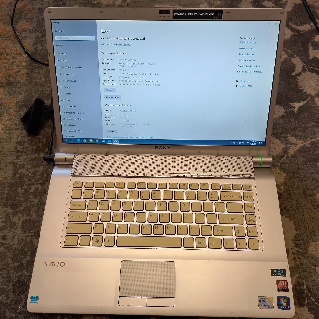 لپتاپ سونی مدل Sony VAIO VGN-FW550F|رایانه همراه|تهران, ارم|دیوار