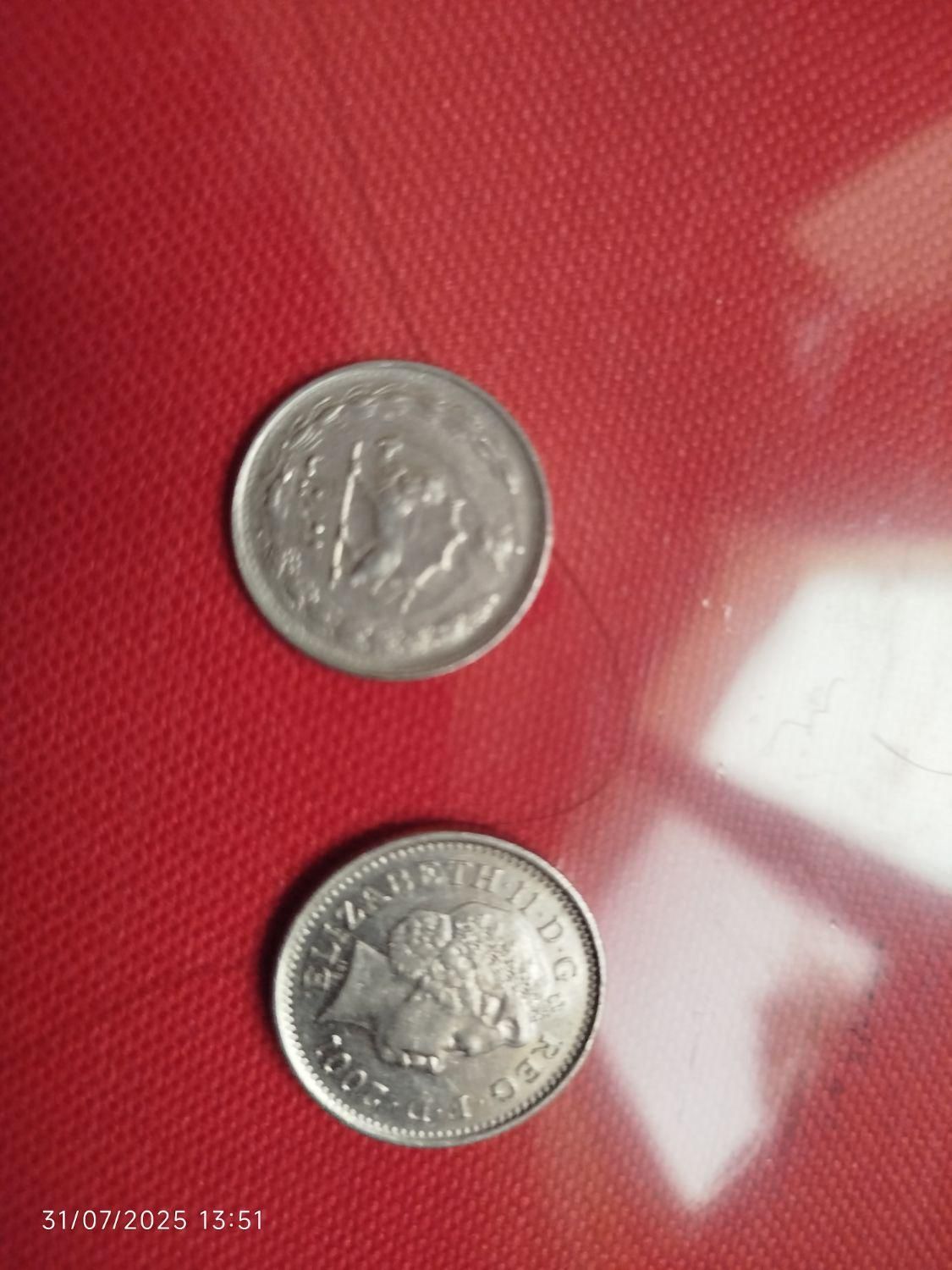 2عدد سکه قدیمی|کلکسیون سکه، تمبر، اسکناس|تهران, قناتکوثر|دیوار