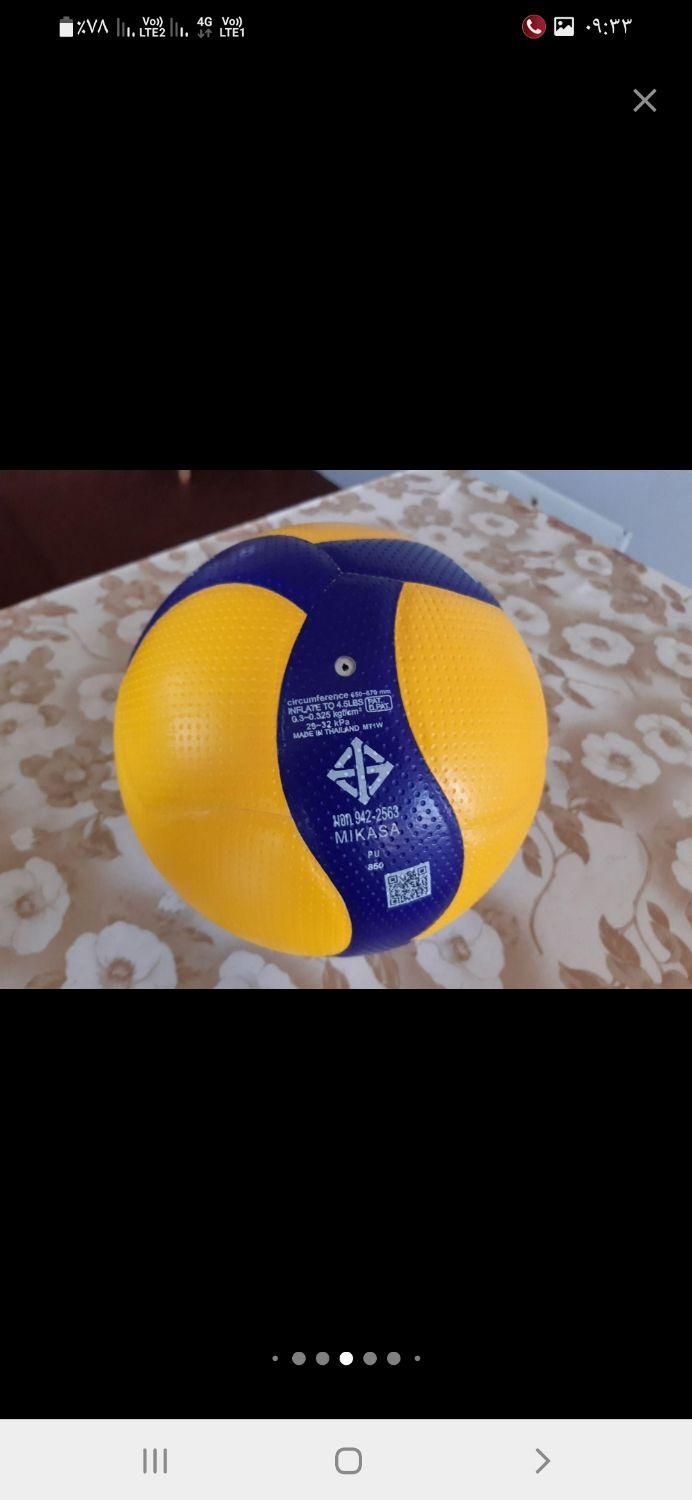 توپ والیبال mikasav200w،v300w ارجینال و حرفه ای|ورزشهای توپی|تبریز, |دیوار