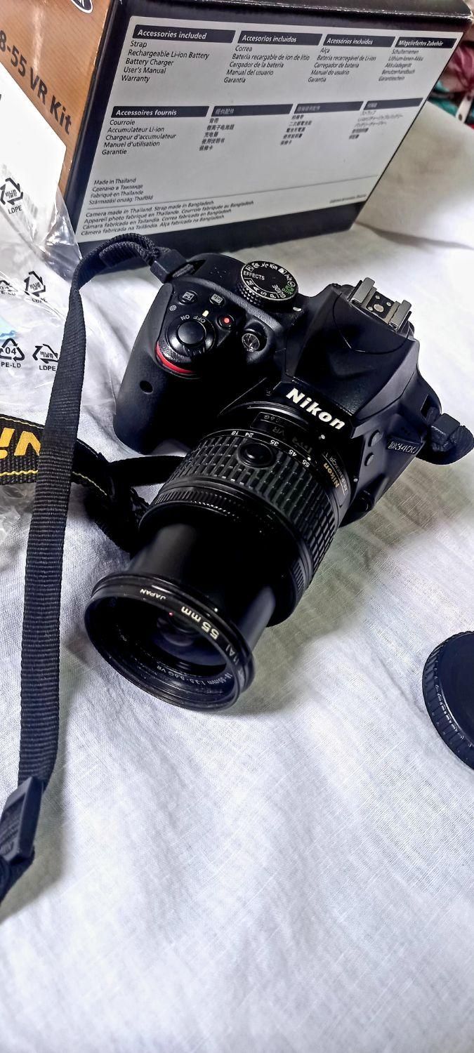 دوربین عکاسی و فیلمبرداری nikon d3400|دوربین عکاسی و فیلم‌برداری|رشت, گلسار|دیوار