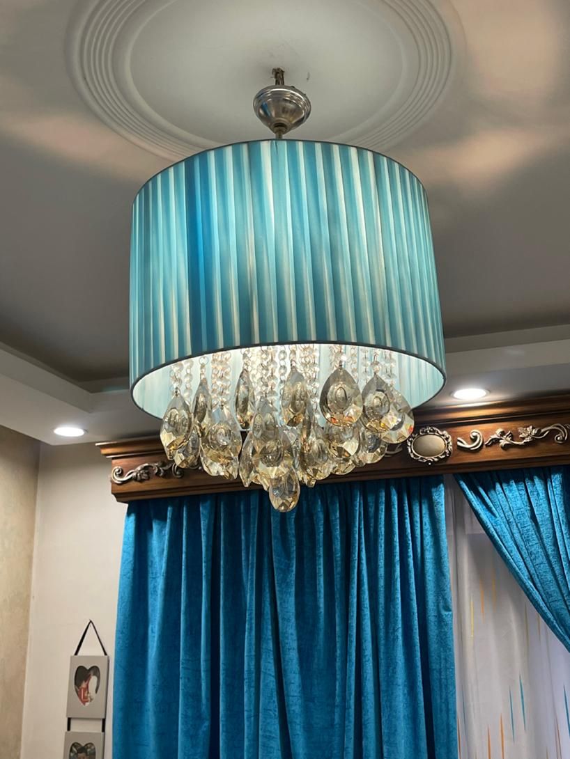لوستر پارچه ای آویز دار|لوستر و چراغ آویز|تهران, مرزداران|دیوار