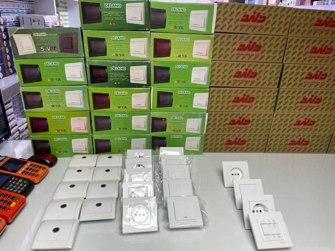 کلید ، پریز دلند آریا، آسا با تخفیف ۷درصد ازلیست|مصالح و تجهیزات ساختمان|ملایر, |دیوار