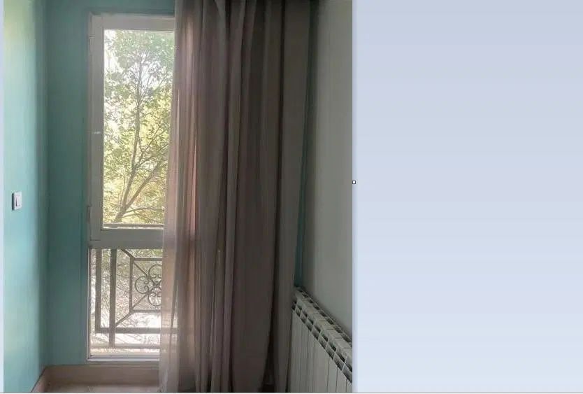 دو عدد پرده حریر جنس ترک طوسی و سبز|پرده، رانر، رومیزی|مشهد, رضاشهر|دیوار