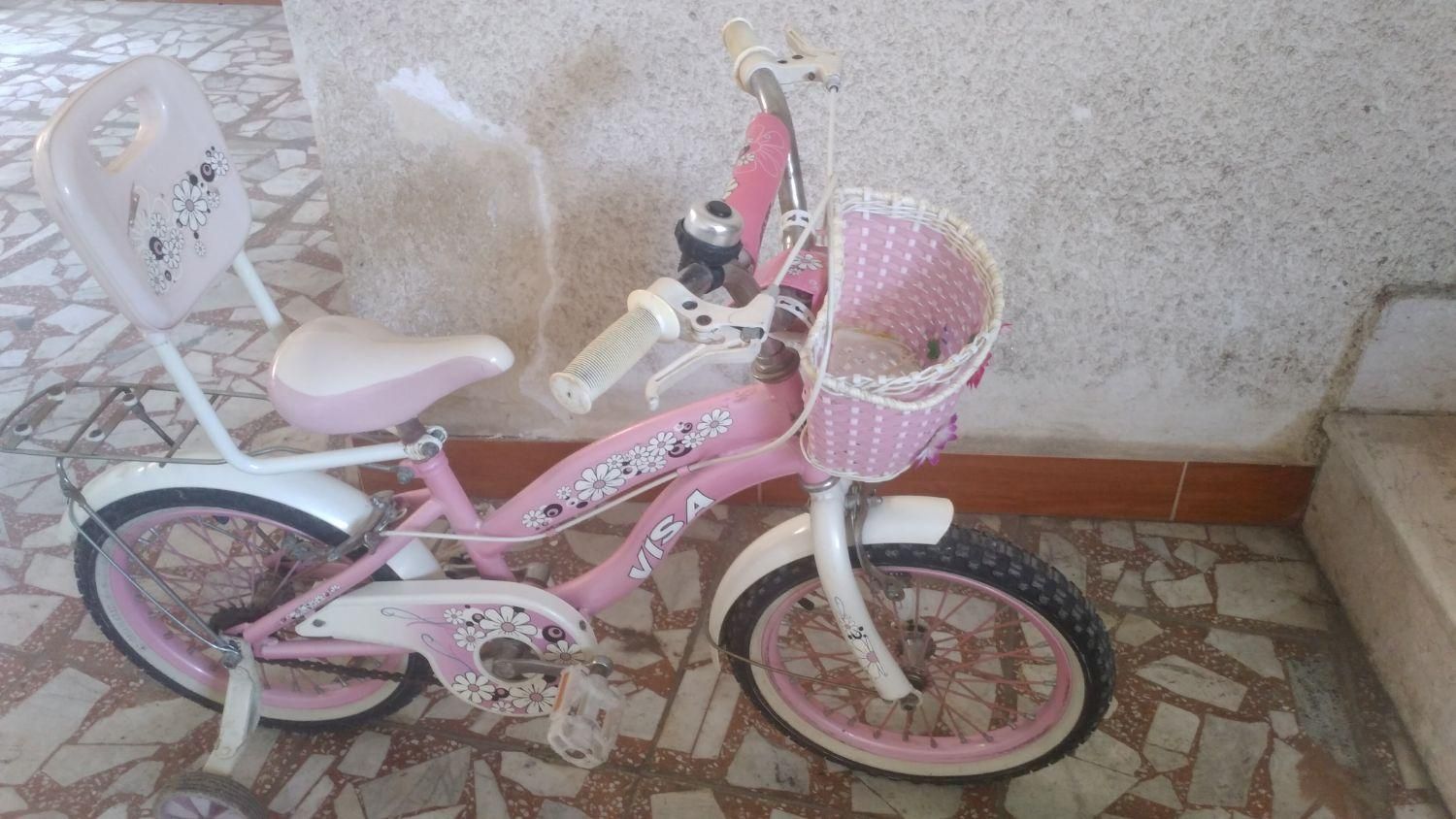 دوچرخه دخترانه صورتی|دوچرخه، اسکیت، اسکوتر|لاهیجان, خمیر کلایه|دیوار