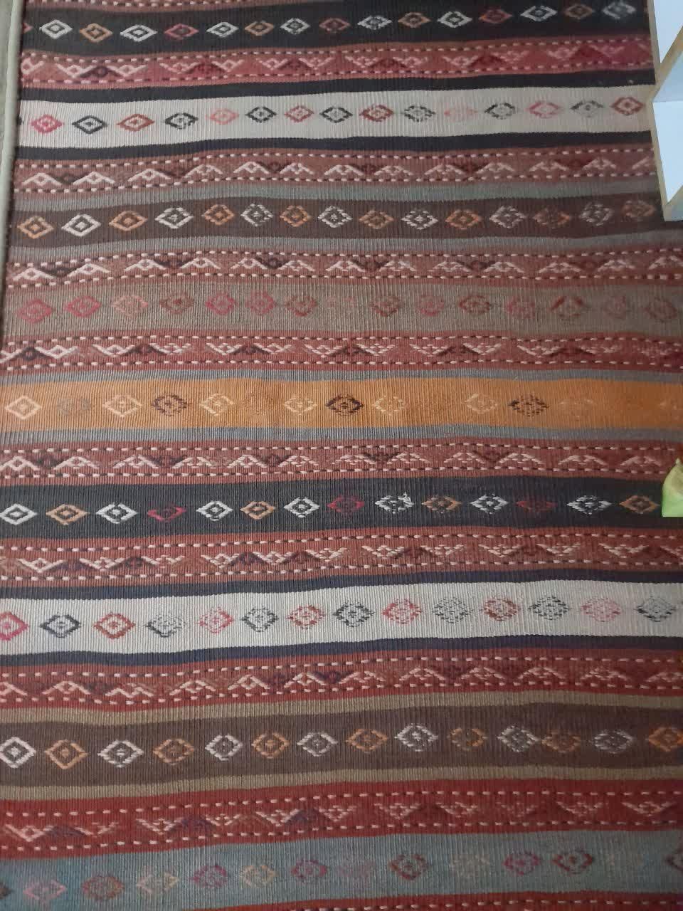 جاجیم  ۱۴۰×۴۲۰ سانتیمتر  با قدمت ۷۰ ساله|گلیم، جاجیم، گبه|گلستان (تهران), |دیوار