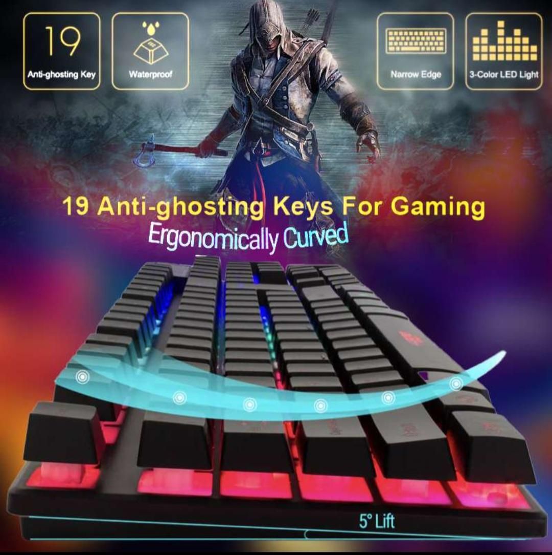 ست گیمینگ ارزلی ماوس کیبورد هدفون میکروفن موس پد|قطعات و لوازم جانبی رایانه|تبریز, |دیوار