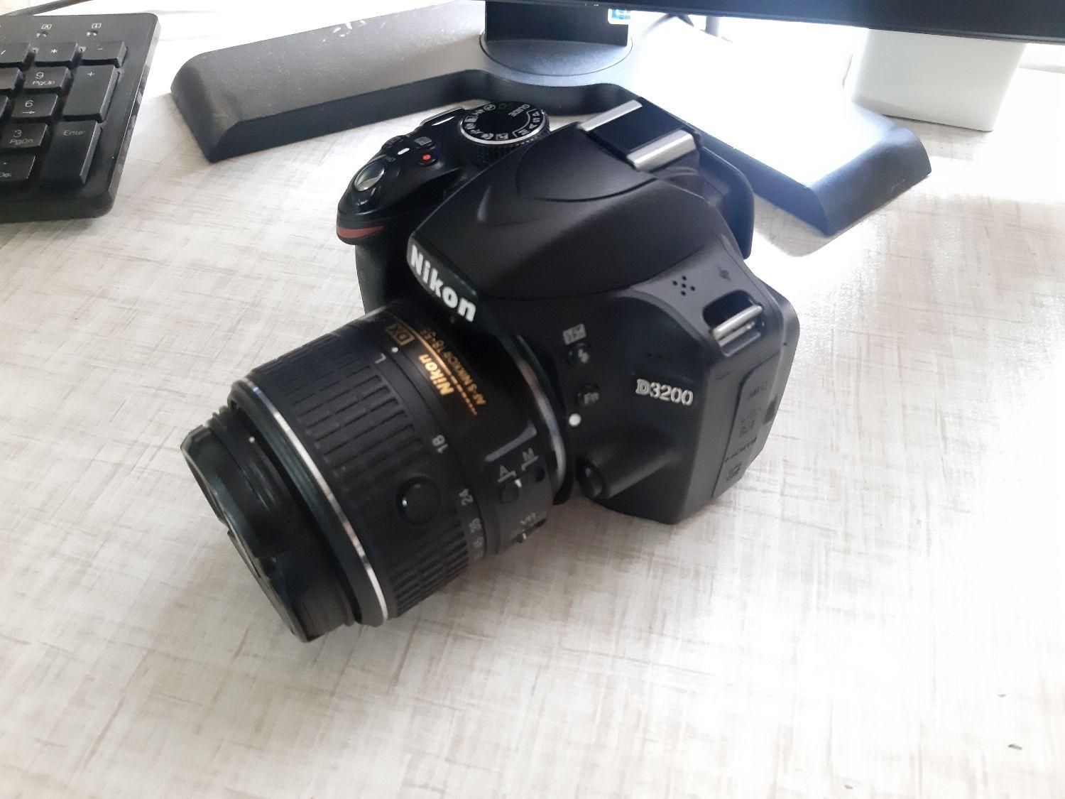 دوربین Nikon D3200 همراه لنز ۱۸-۵۵|دوربین عکاسی و فیلم‌برداری|تهران, ظفر|دیوار