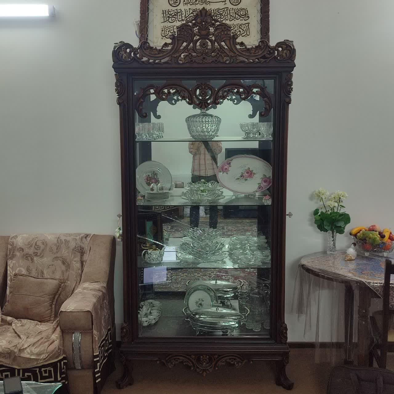 فروش ویترین ظروف جنس عالی|بوفه، ویترین، کنسول|قم, زاویه|دیوار