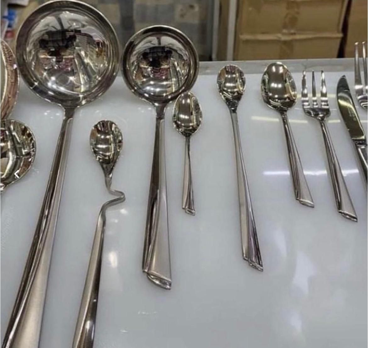 سرویس قاشق چنگال یونیک المان۲۴نفره۱۴۴پارچه نو ۴مدل|ظروف سرو و پذیرایی|تهران, ستارخان|دیوار