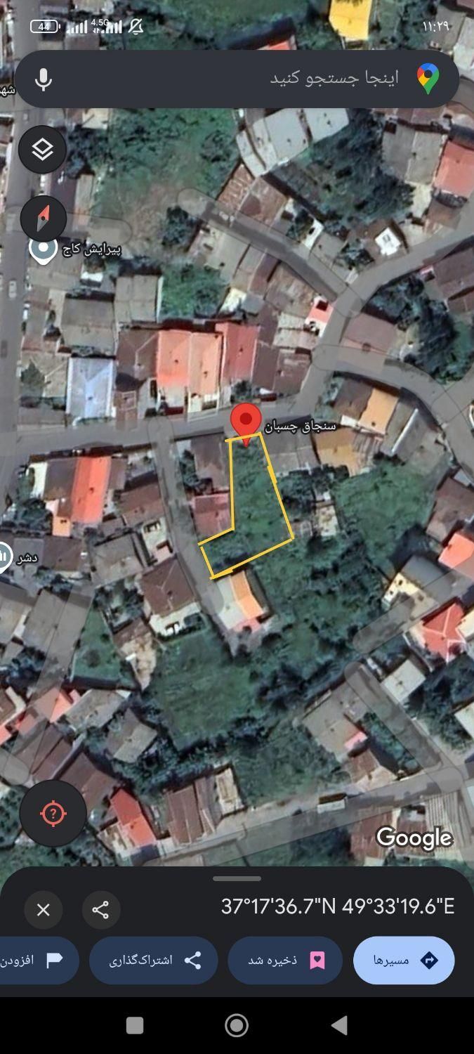 زمین 455متری سند تک برگ هم مشارکت هم فروش|فروش زمین و ملک کلنگی|رشت, سیا اسطلخ|دیوار