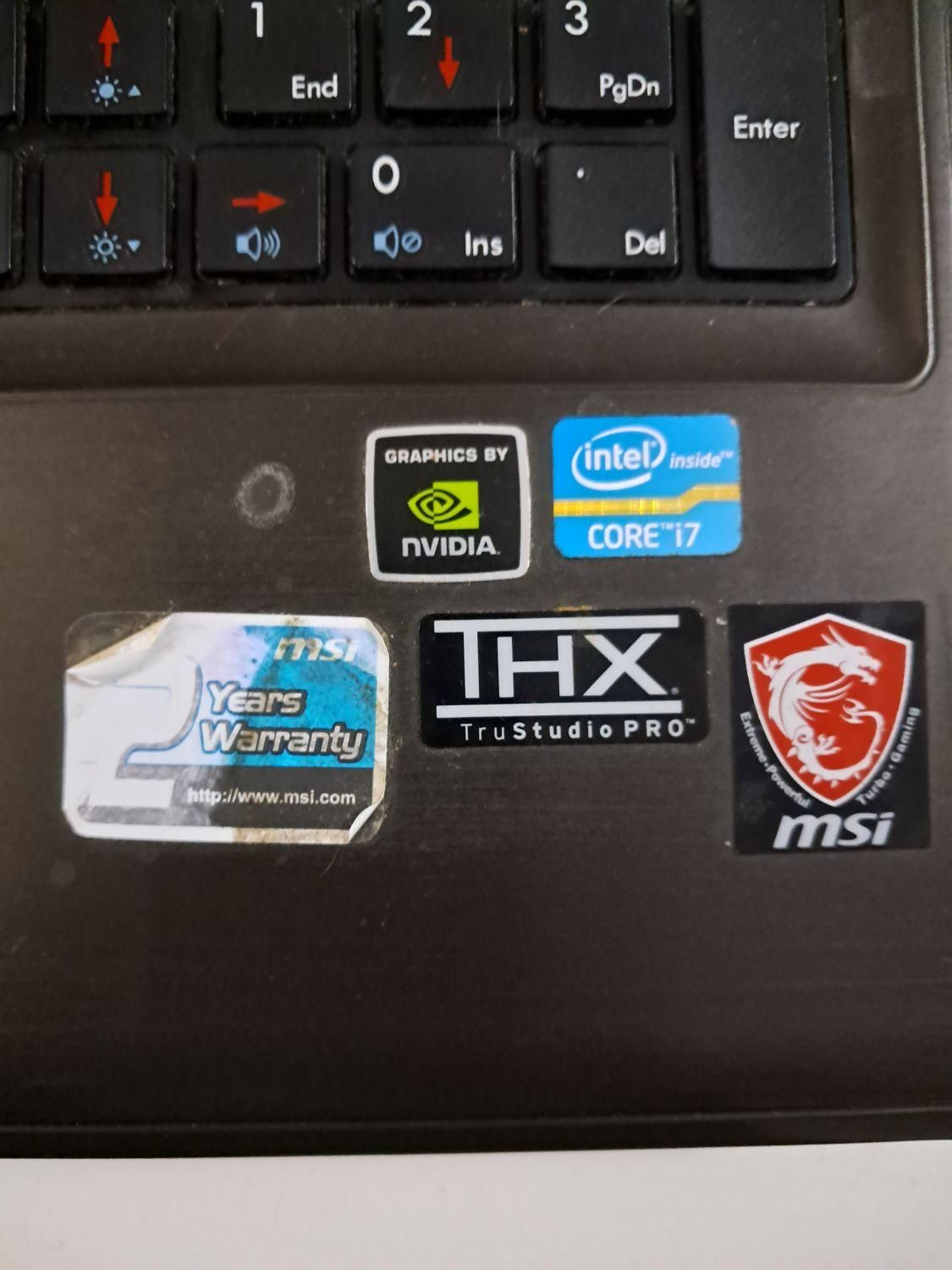 لپ‌تاپ MSI GE620DX بدون باتری با هارد SSD|رایانه همراه|تهران, تهرانپارس غربی|دیوار