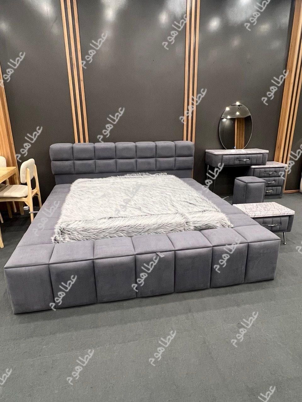 تخت خواب باکس دار ایفوریا /تشک/عطاهوم گوهردشت|تخت و سرویس خواب|کرج, گوهردشت|دیوار