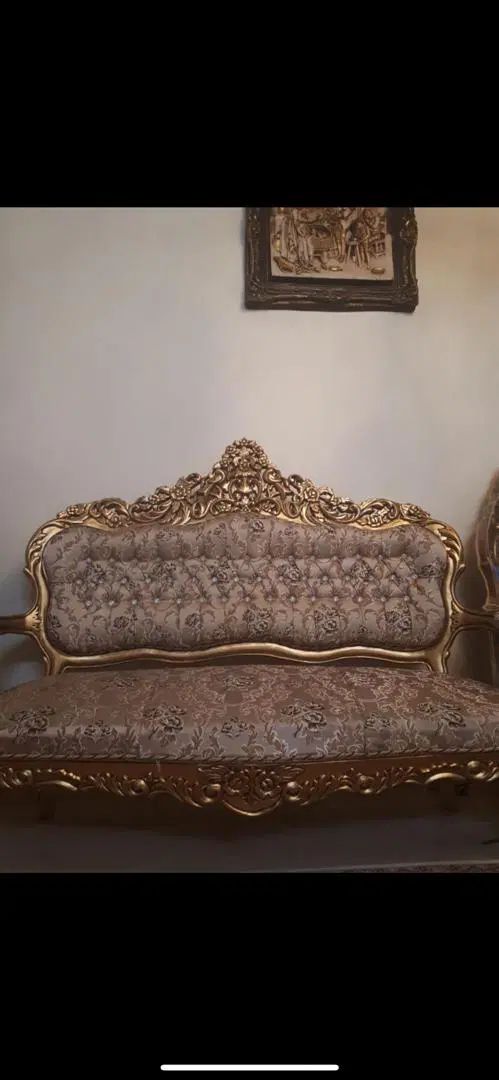 مبل ۹ نفره استیل چوب گردو|مبلمان خانگی و میز عسلی|اصفهان, خانه اصفهان|دیوار