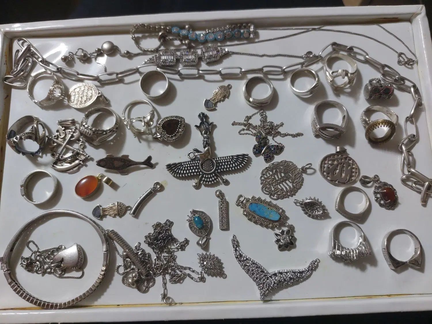 انواع نقره جات ۹۲۵ و سنگ قیمتی|جواهرات|اصفهان, مسجد مصلی|دیوار