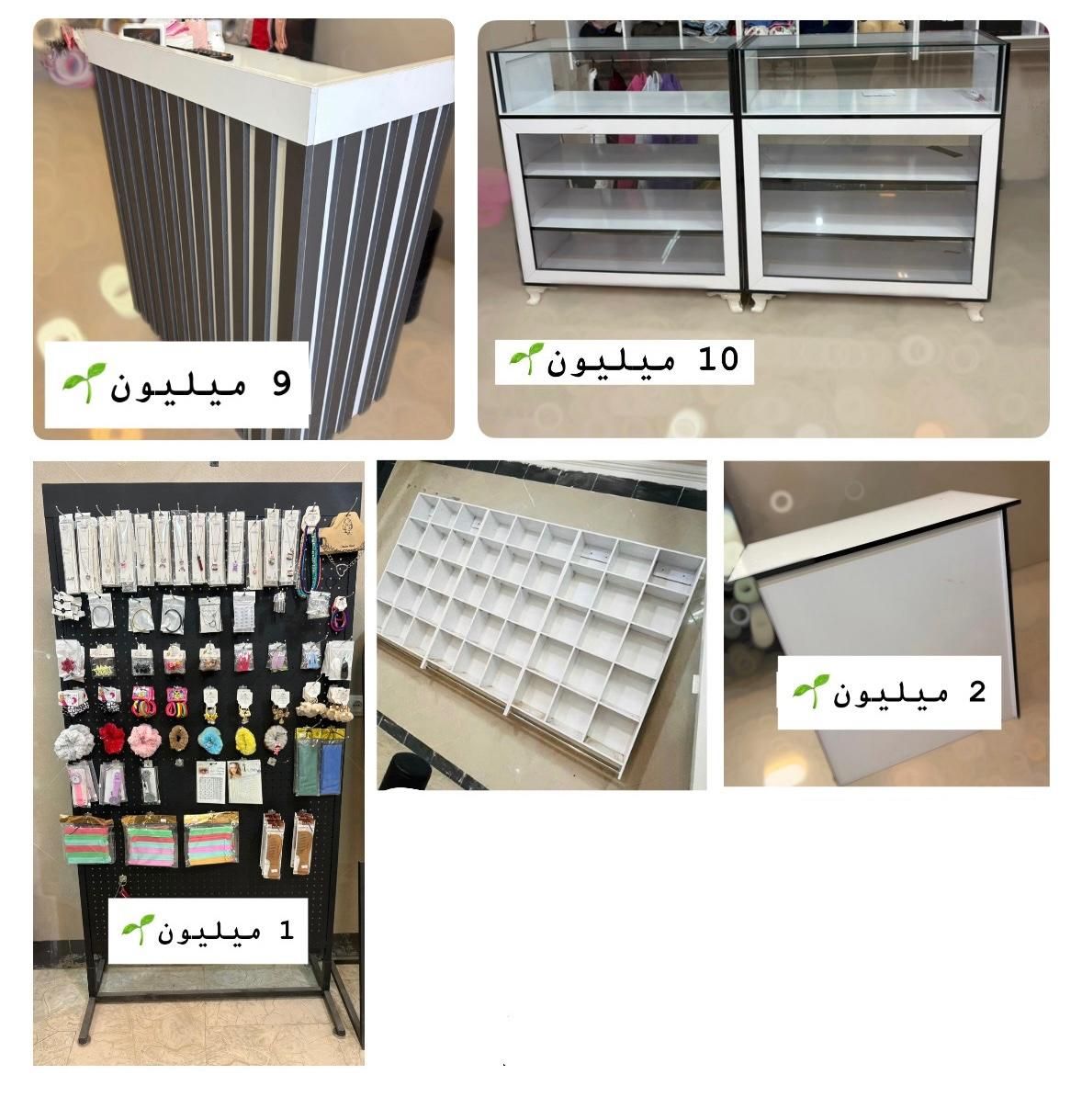 دکور مغازه(میز پیشخوان،قفسه رگالی،استند اکسسوری)|فروشگاه و مغازه|بافق, |دیوار