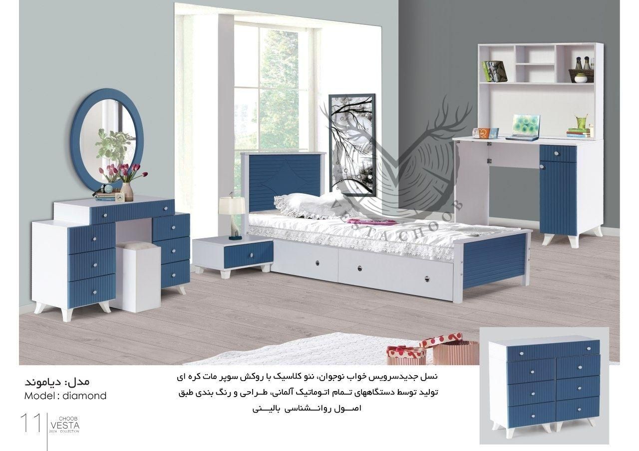 تخت خواب یک نفره شرکتی/سرویس خواب تک‌نفره/دیاموند|تخت و سرویس خواب|تهران, شهید رجایی|دیوار
