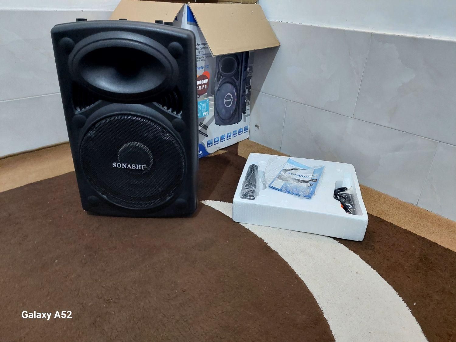 باند12اینچ شارژی بلوتوثی میکروفون بسیم کنترل|سیستم صوتی خانگی|شیراز, چشمه سید صفری|دیوار