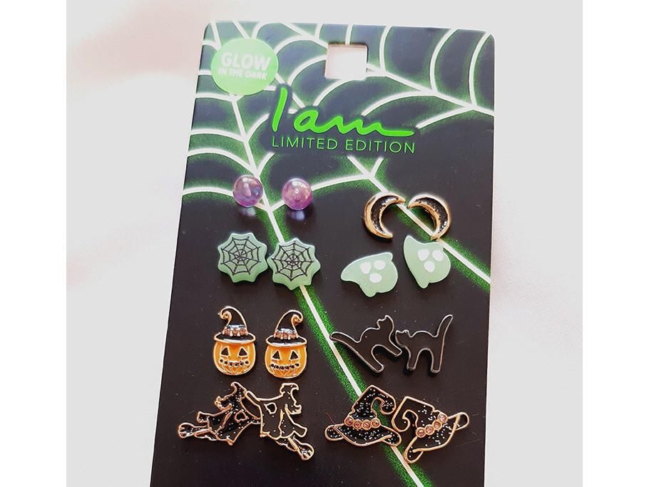 گوشواره میخی پک دار 8 جفتی شب تاب چند رنگ|بدلیجات|بندرعباس, |دیوار