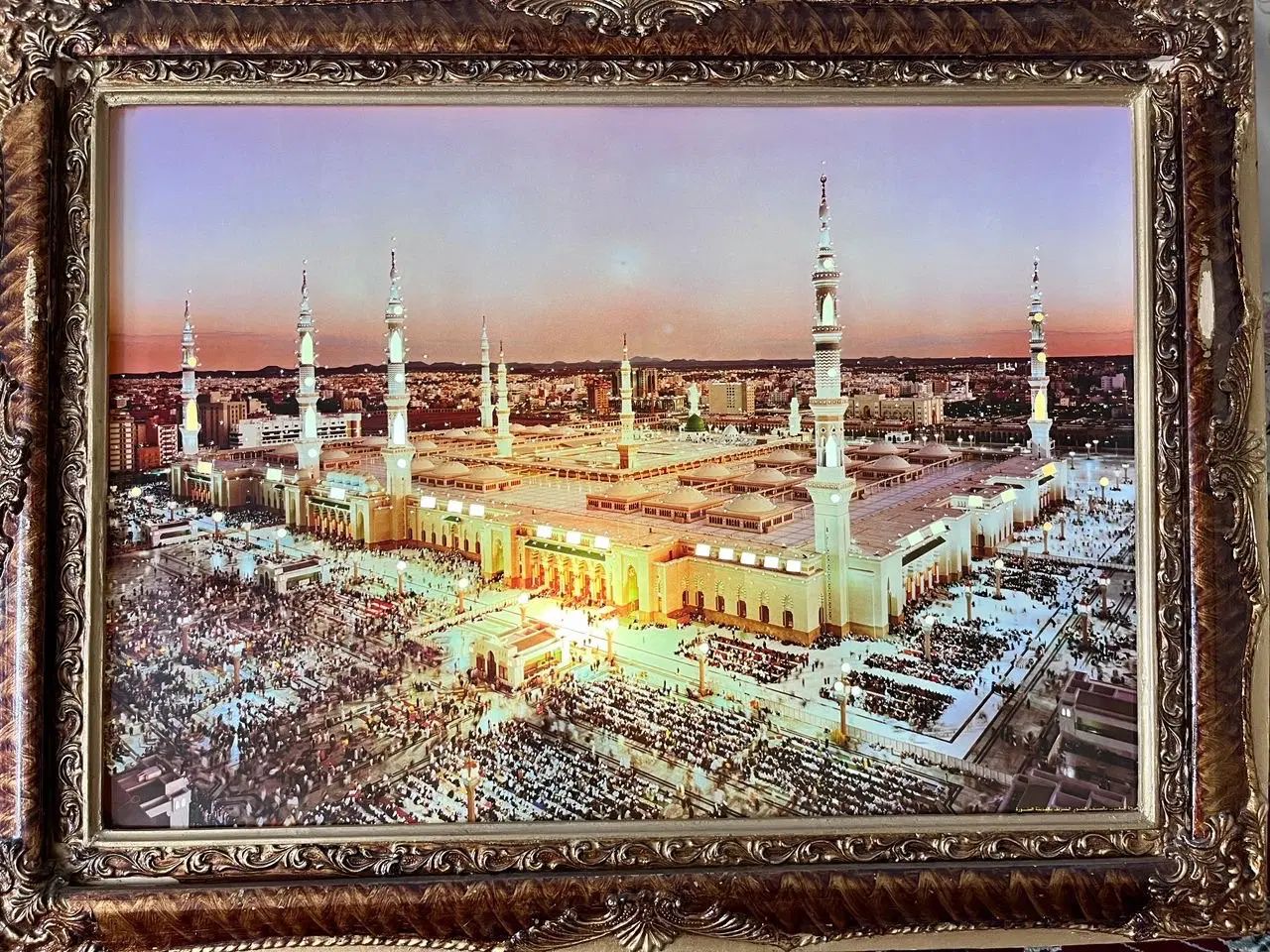 تابلو مدینه و ایت الکرسی حراج حراج|تابلو، نقاشی، عکس|مشهد, ایثار|دیوار