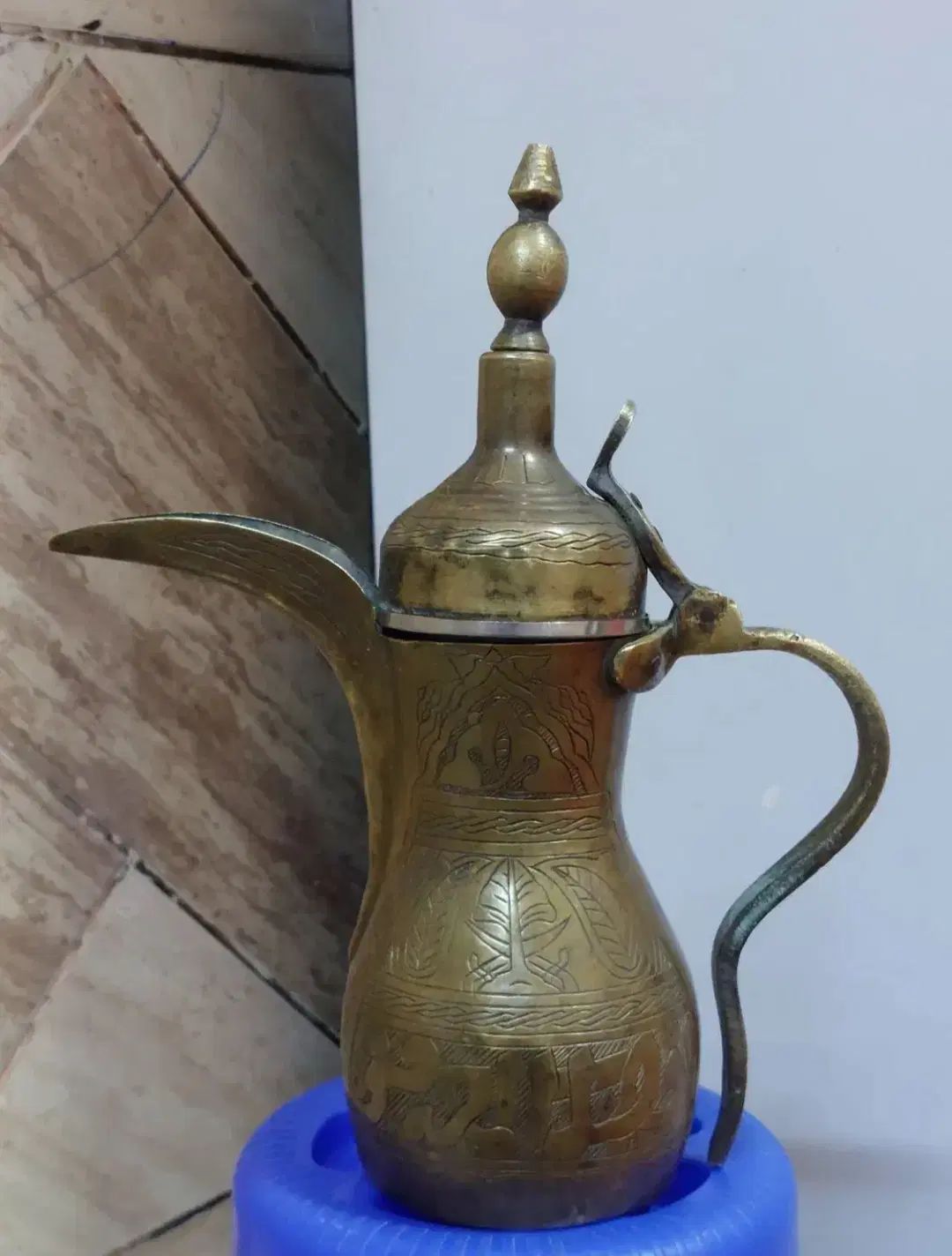 دله مسی اصلی یه تیکه تمام قلم کاری  ارتفاع ۳۳ سانت|کلکسیون اشیاء عتیقه|تهران, آرژانتین|دیوار