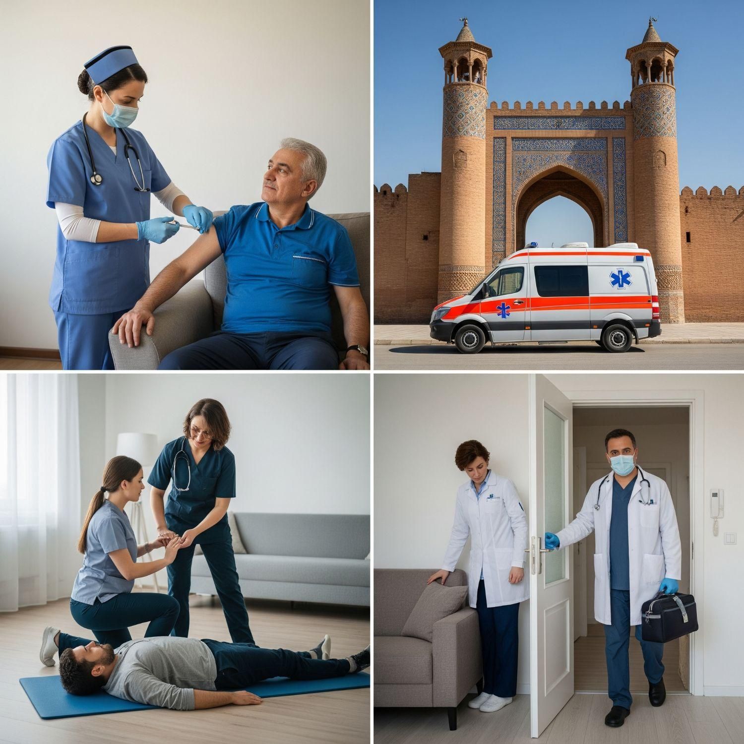 آمبولانس فیزیوتراپی ویزیت پزشک تزریقات وصل سرم آمپ|آرایشی، بهداشتی، درمانی|شیراز, سایت اداری|دیوار