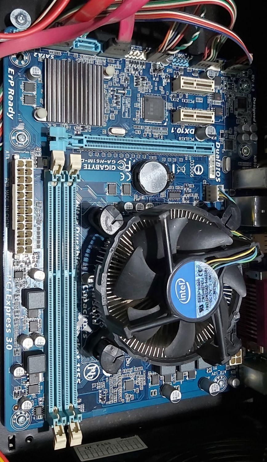 مادربرد h61 به همراه cpu i3 نسل دوم|قطعات و لوازم جانبی رایانه|تهران, امامزاده حسن(ع)|دیوار