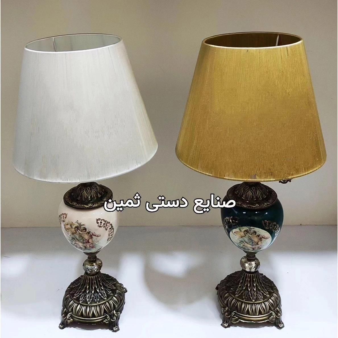 آباژور فرشته سرامیکی پایه برنزی چراغ خواب رومیزی|چراغ خواب و آباژور|تهران, شوش|دیوار