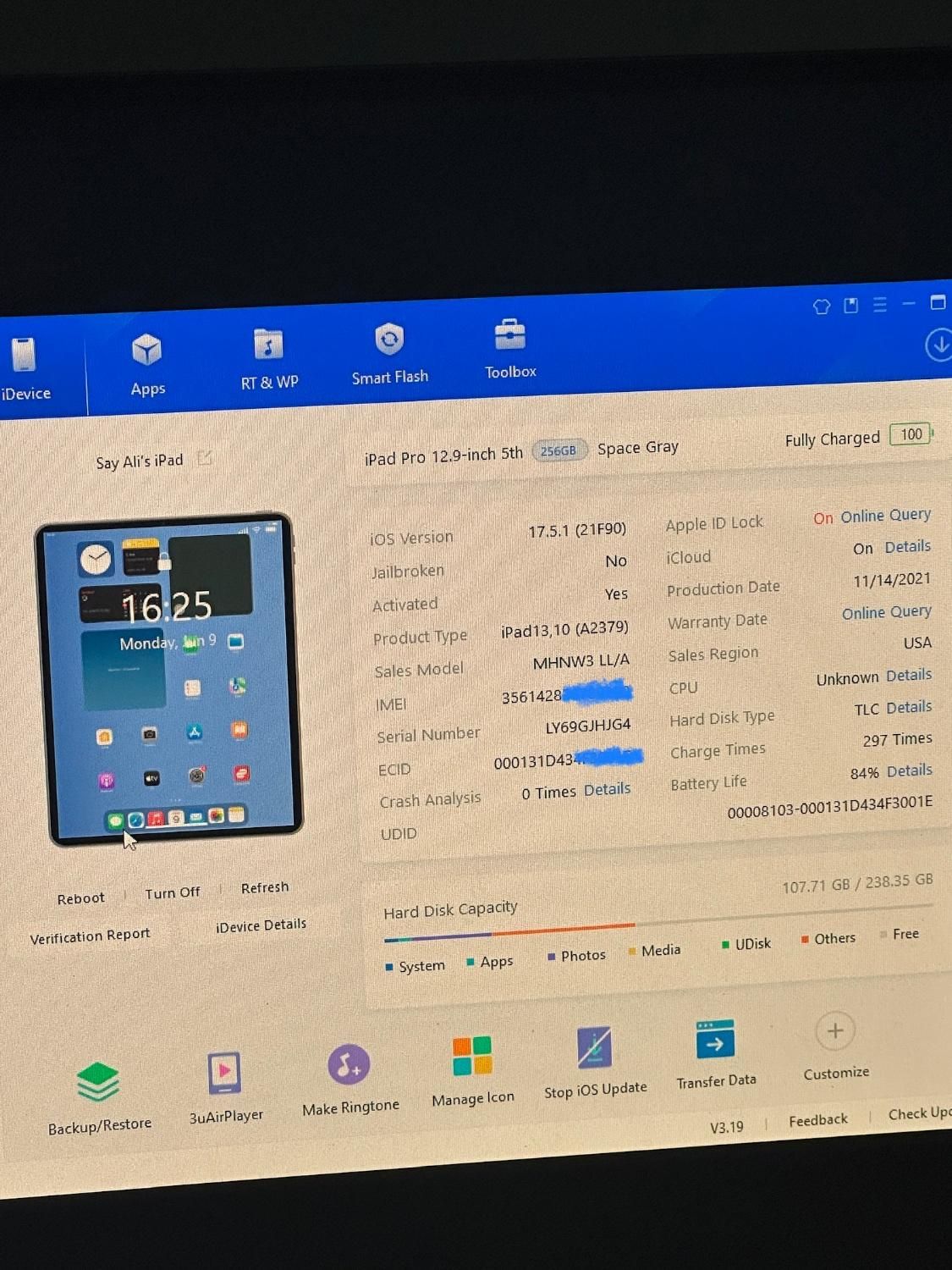 Ipad Pro 2021 M1 12.9 Inch Cellular ایپد پرو|تبلت|تهران, ونک|دیوار