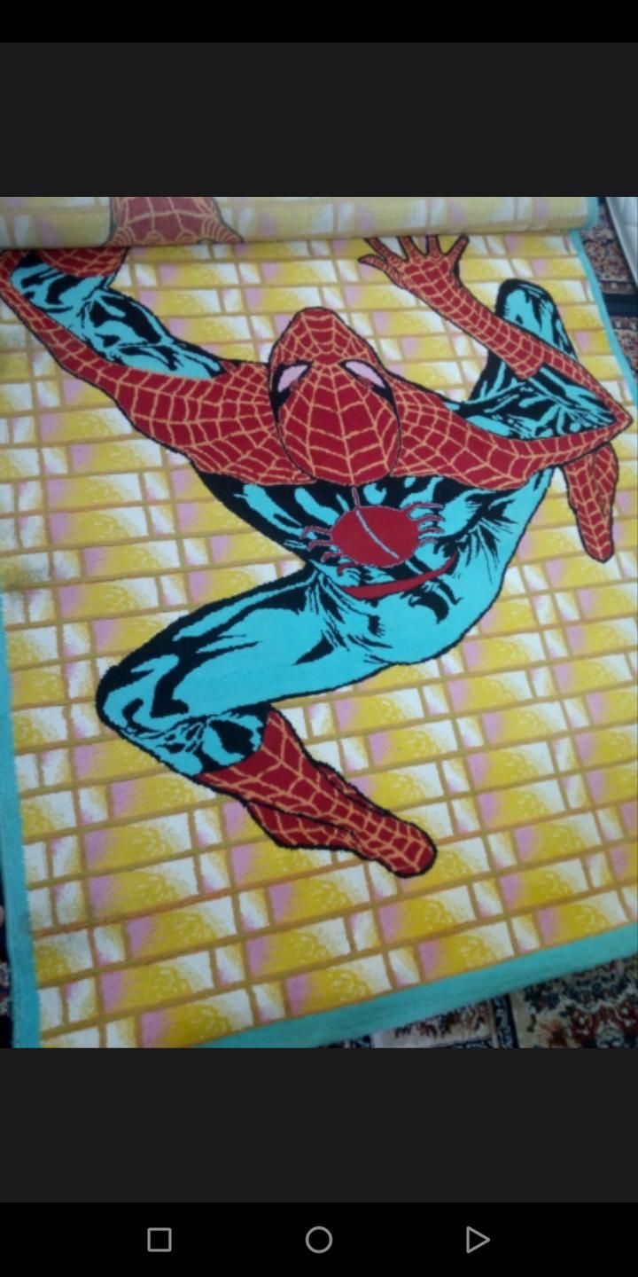 فرش اتاق کودک طرح مرد عنکبوتی|فرش|فومن, |دیوار